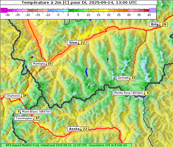 Temperatur, 14. 9. 2025