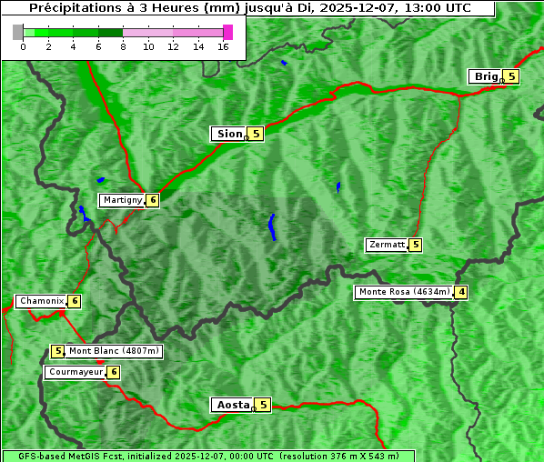 Niederschlag, 7. 12. 2025