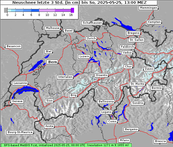 Neuschnee, 25. 5. 2025