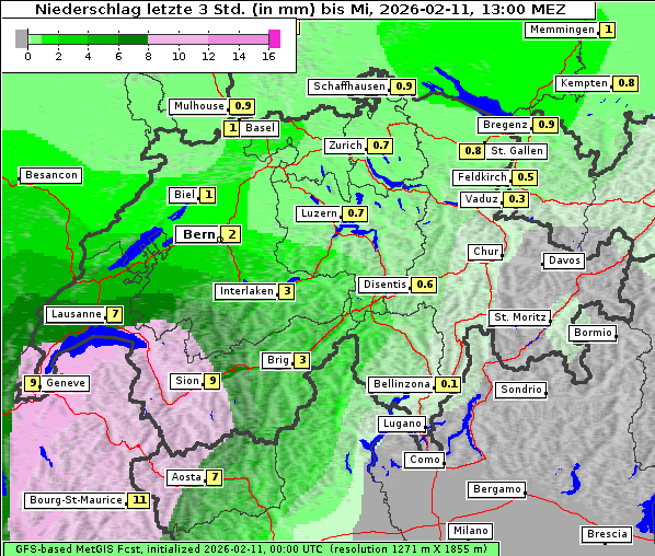 Niederschlag, 11. 2. 2026