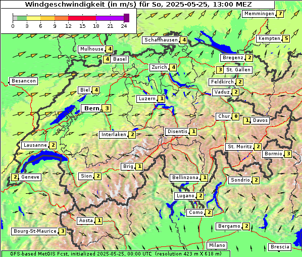 Wind, 25. 5. 2025