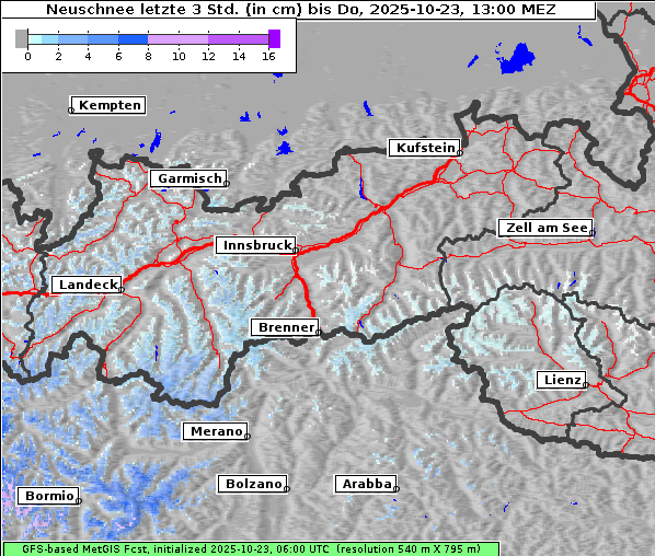 Neuschnee, 23. 10. 2025