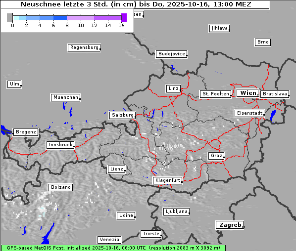 Neuschnee, 16. 10. 2025