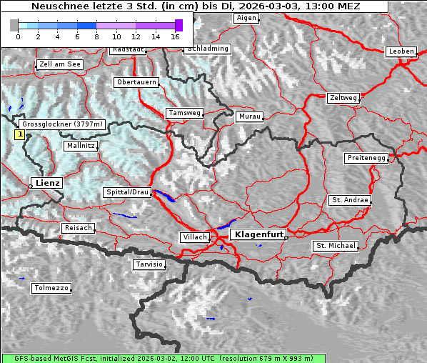 Neuschnee, 3. 3. 2026