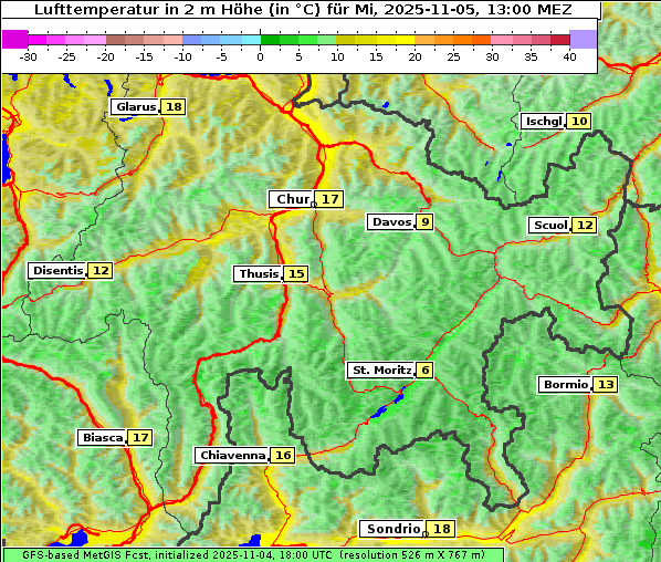 Temperatur, 5. 11. 2025