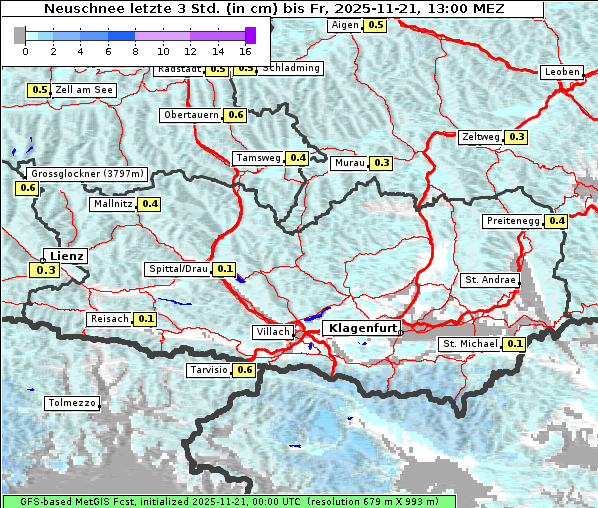 Neuschnee, 21. 11. 2025