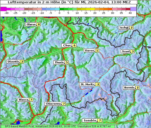 Temperatur, 4. 2. 2026