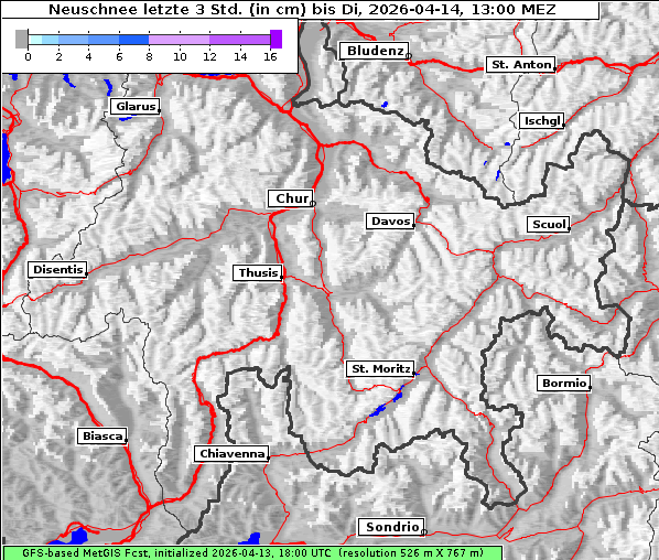 Neuschnee, 14. 4. 2026