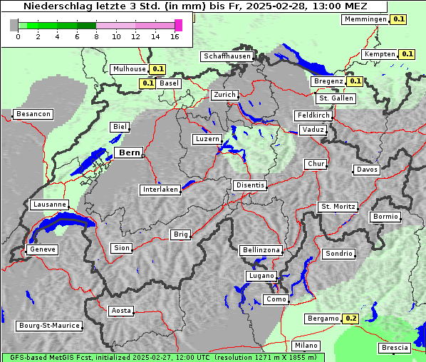 Niederschlag, 28. 2. 2025