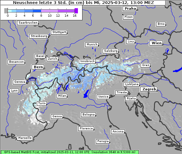 Neuschnee, 12. 3. 2025