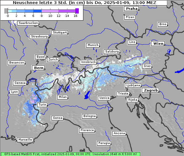 Neuschnee, 9. 1. 2025