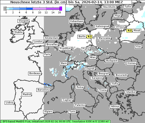 Neuschnee, 14. 2. 2026