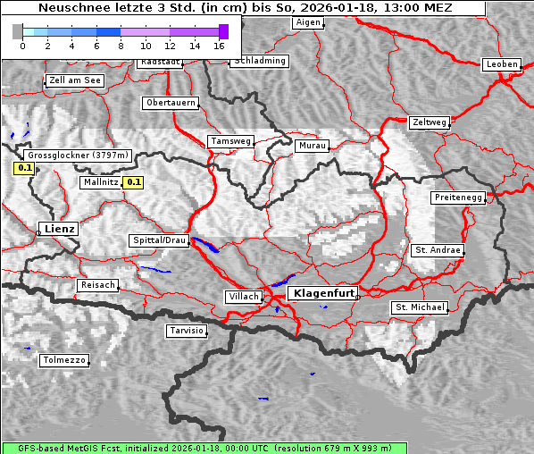 Neuschnee, 18. 1. 2026