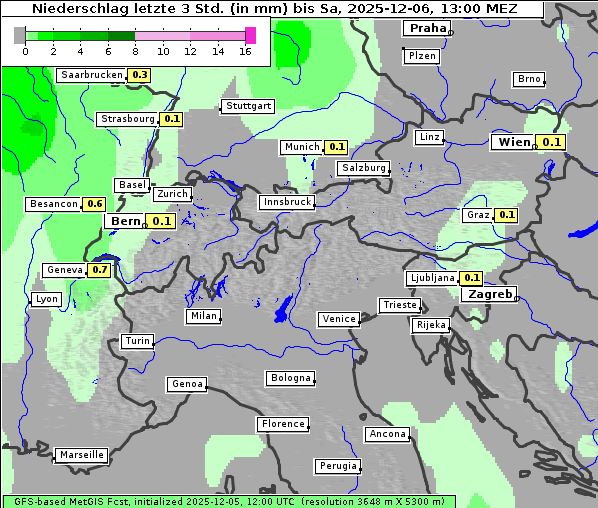 Niederschlag, 6. 12. 2025