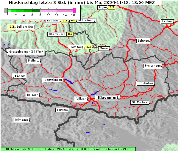 Niederschlag, 18. 11. 2024