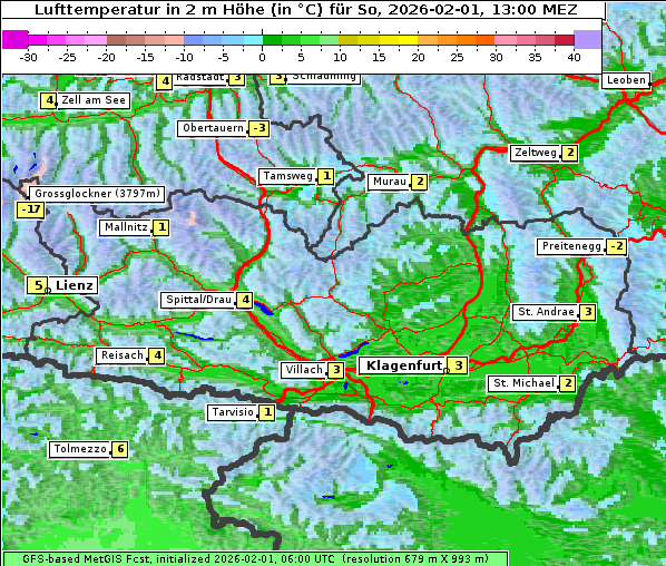 Temperatur, 1. 2. 2026