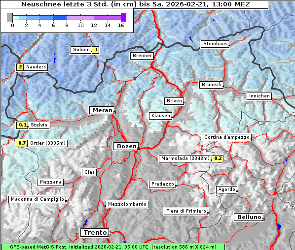 Neuschnee, 21. 2. 2026