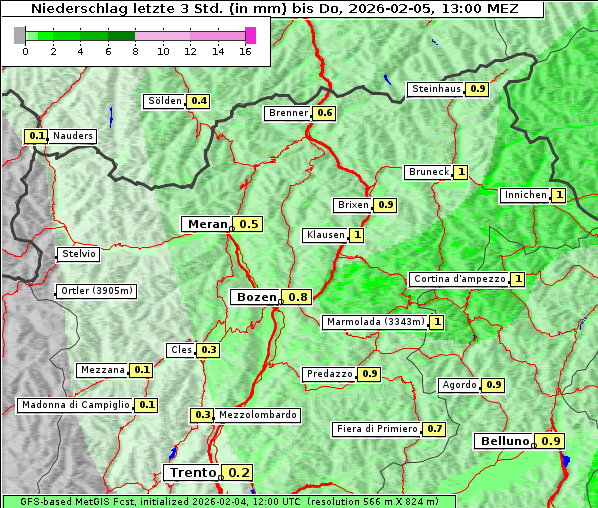 Niederschlag, 5. 2. 2026