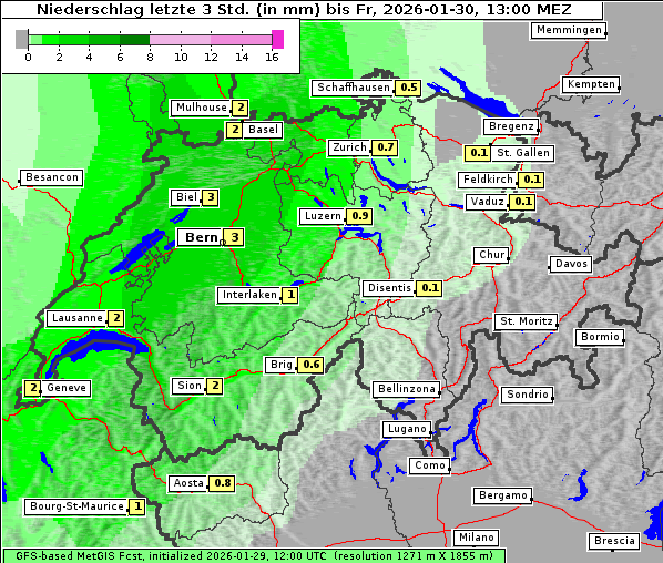 Niederschlag, 30. 1. 2026