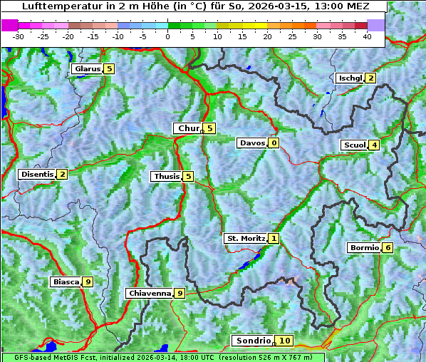 Temperatur, 15. 3. 2026