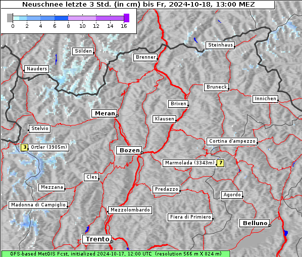 Neuschnee, 18. 10. 2024