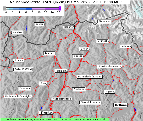 Neuschnee, 8. 12. 2025