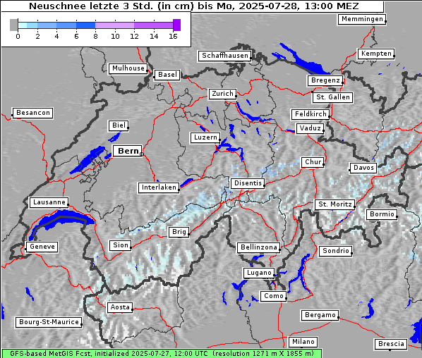 Neuschnee, 28. 7. 2025