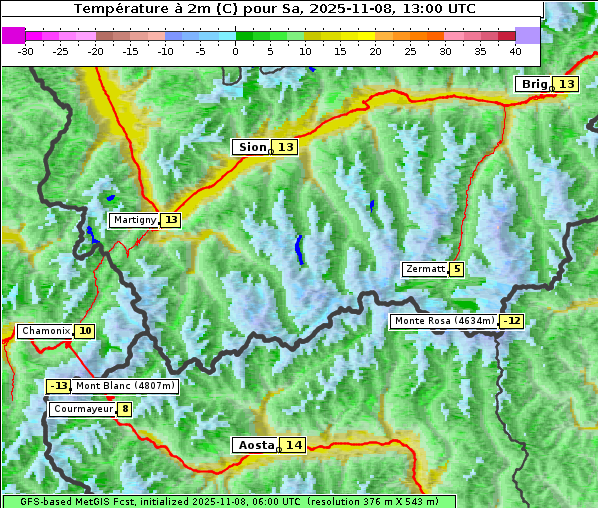 Temperatur, 8. 11. 2025