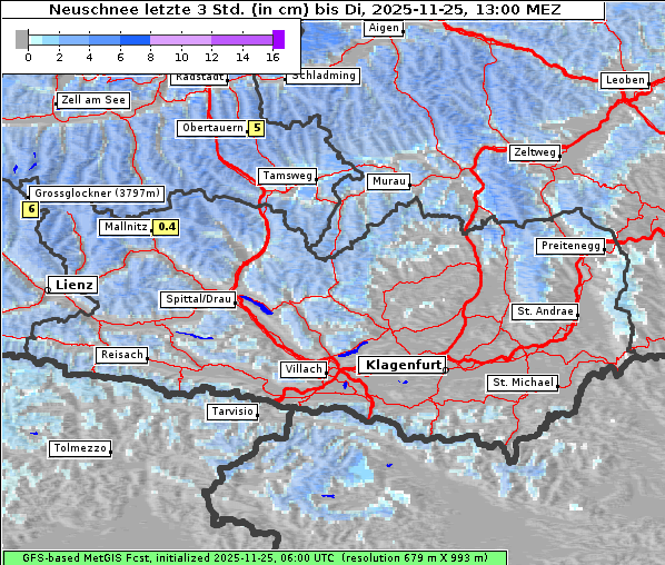 Neuschnee, 25. 11. 2025