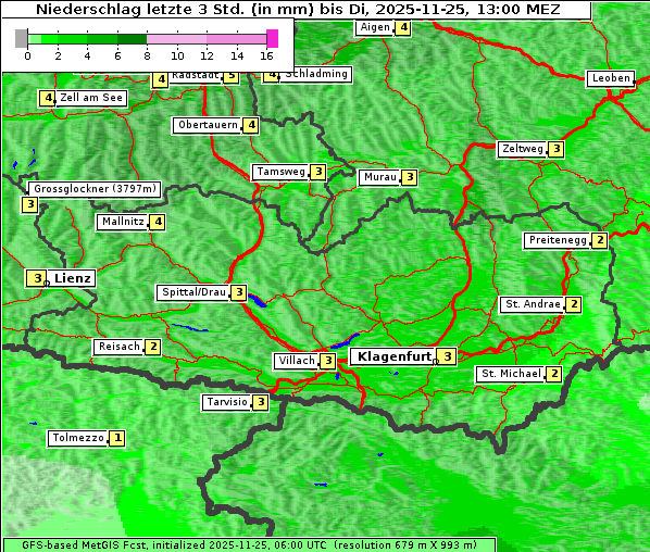 Niederschlag, 25. 11. 2025