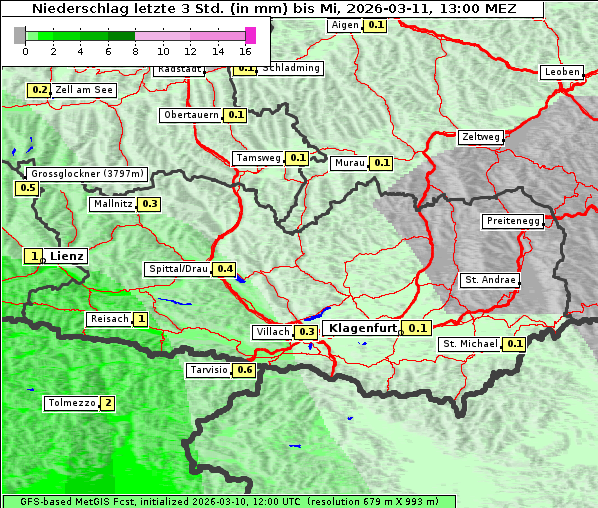 Niederschlag, 11. 3. 2026