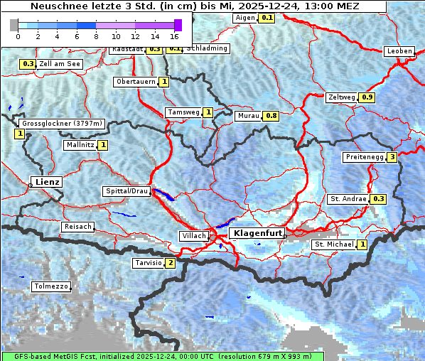 Neuschnee, 24. 12. 2025