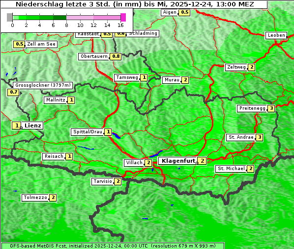 Niederschlag, 24. 12. 2025