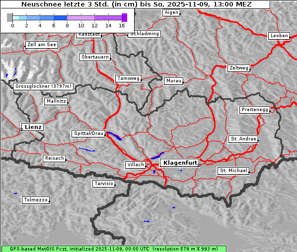 Neuschnee, 9. 11. 2025