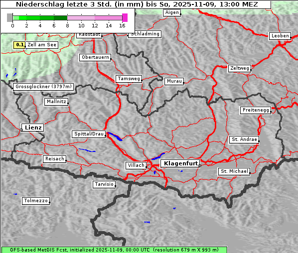 Niederschlag, 9. 11. 2025