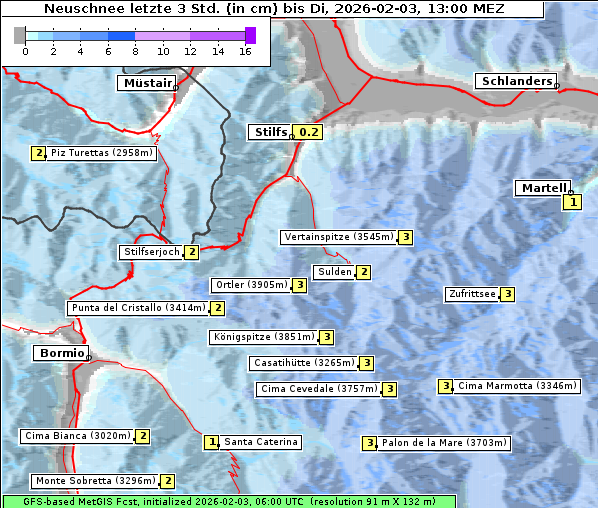 Neuschnee, 3. 2. 2026