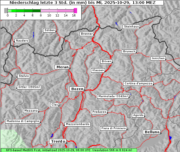 Niederschlag, 29. 10. 2025