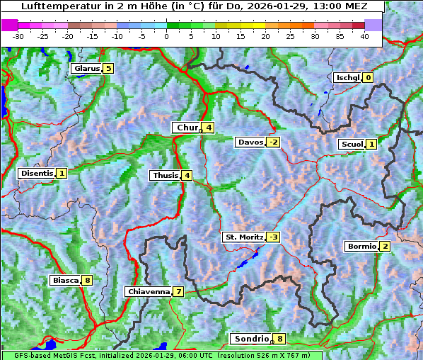 Temperatur, 29. 1. 2026