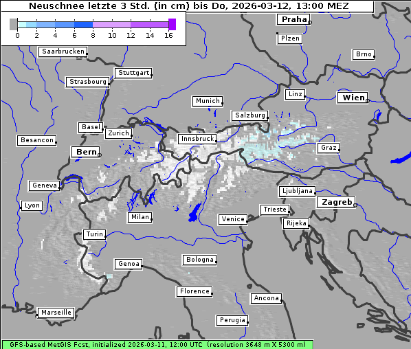 Neuschnee, 12. 3. 2026