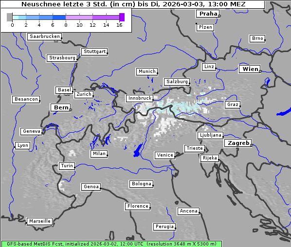 Neuschnee, 3. 3. 2026