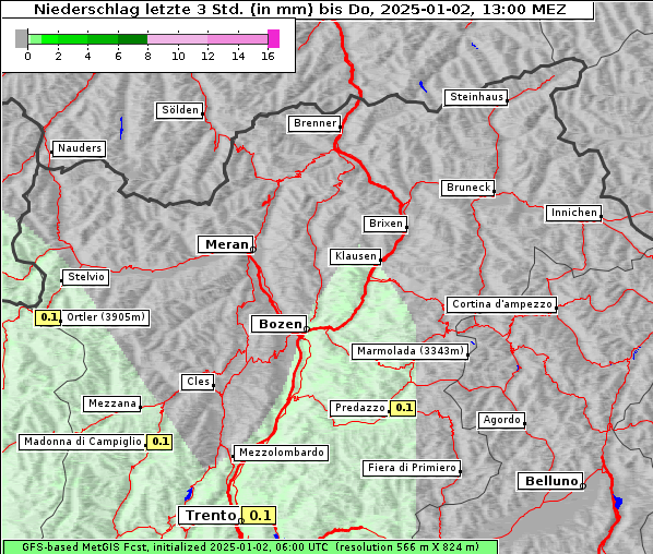 Niederschlag, 2. 1. 2025