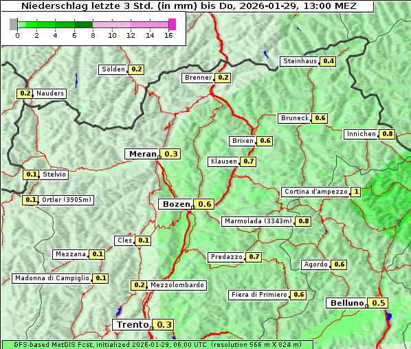 Niederschlag, 29. 1. 2026