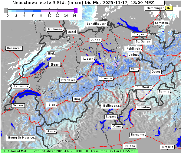 Neuschnee, 17. 11. 2025