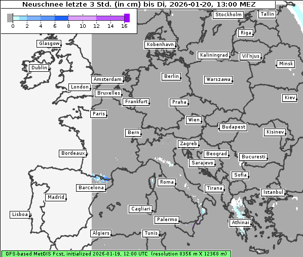Neuschnee, 20. 1. 2026