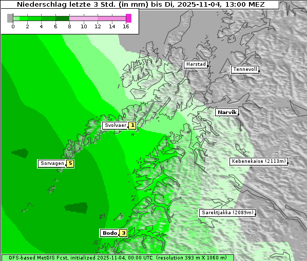 Niederschlag, 4. 11. 2025