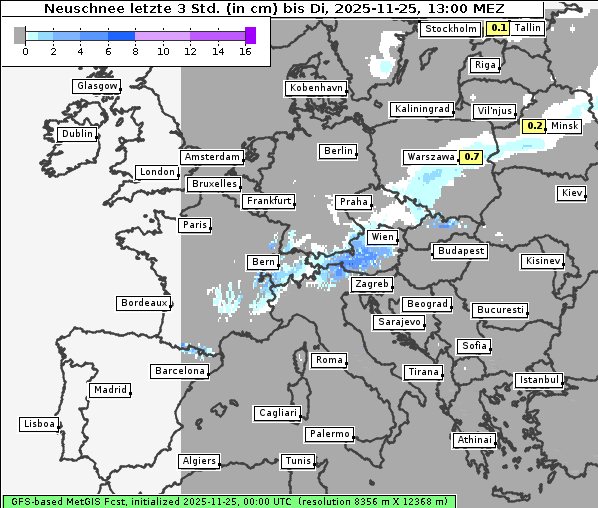 Neuschnee, 25. 11. 2025