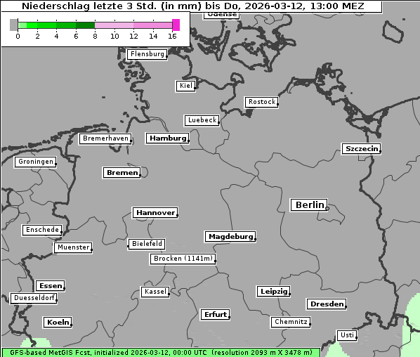 Niederschlag, 12. 3. 2026