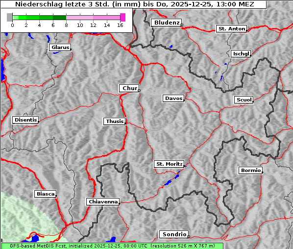 Niederschlag, 25. 12. 2025