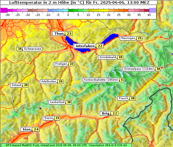 Temperatur, 6. 6. 2025