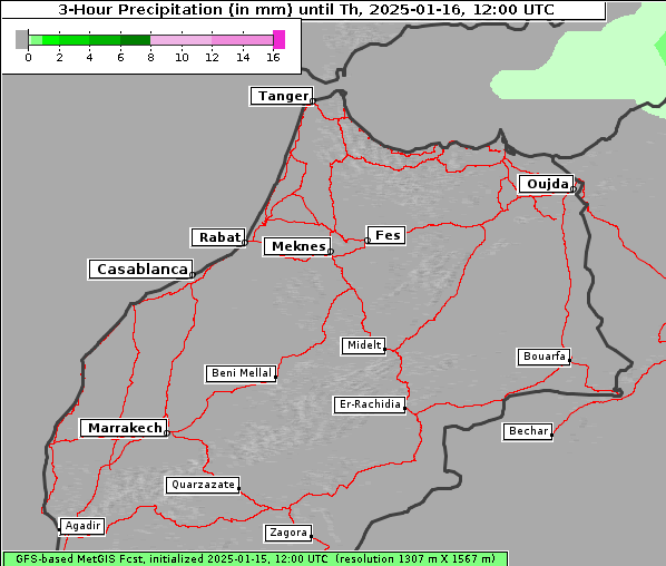 Niederschlag, 16. 1. 2025